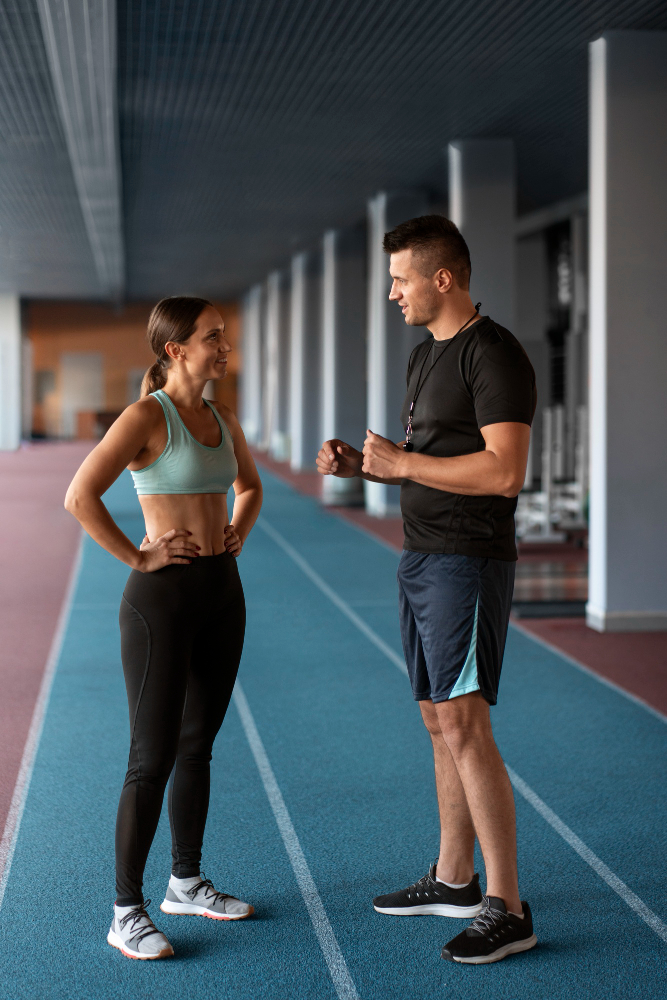 Coach working one-on-one with a client